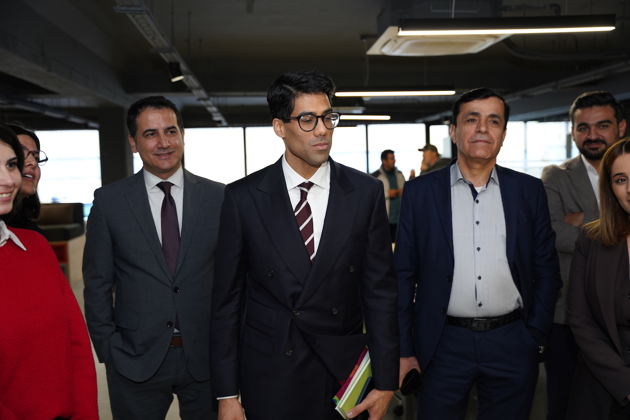 US Consulate staff visit the Zhmara X desk at The Foundation Hub.