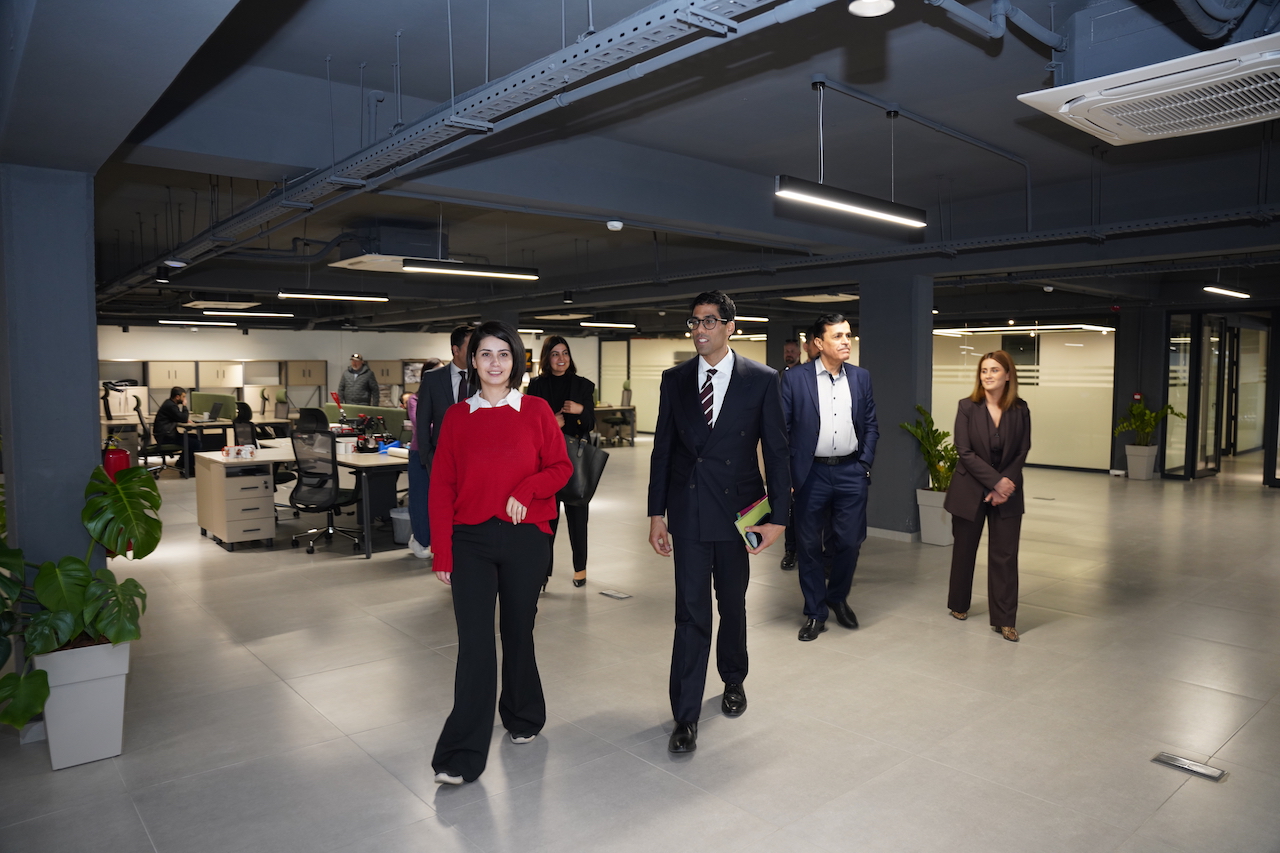 US Consulate staff visit the Zhmara X desk at The Foundation Hub.